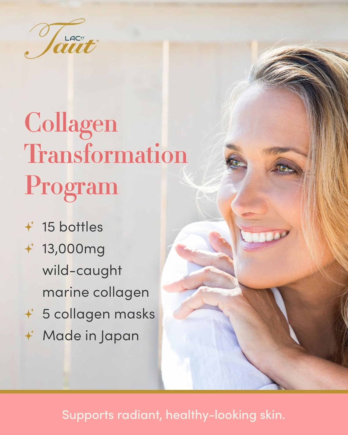 Taut® Complete Antiaging Program - Marine Collagen Drink & Face Mask