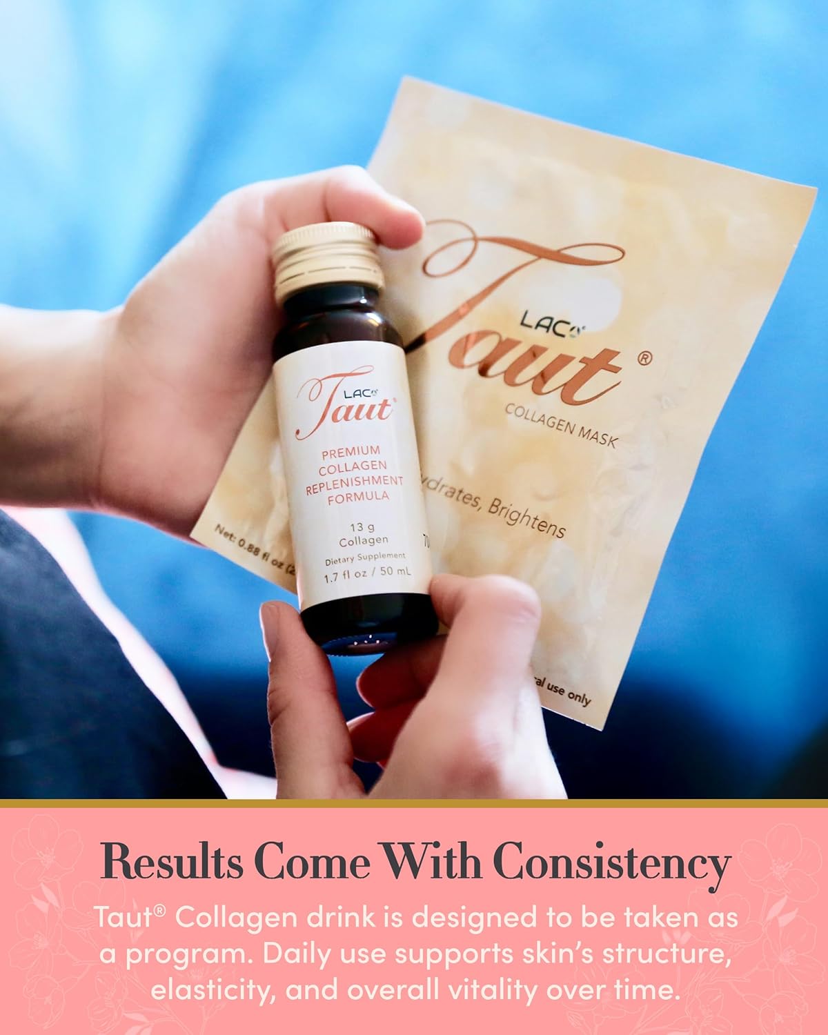 Taut® Complete Antiaging Program - Marine Collagen Drink & Face Mask