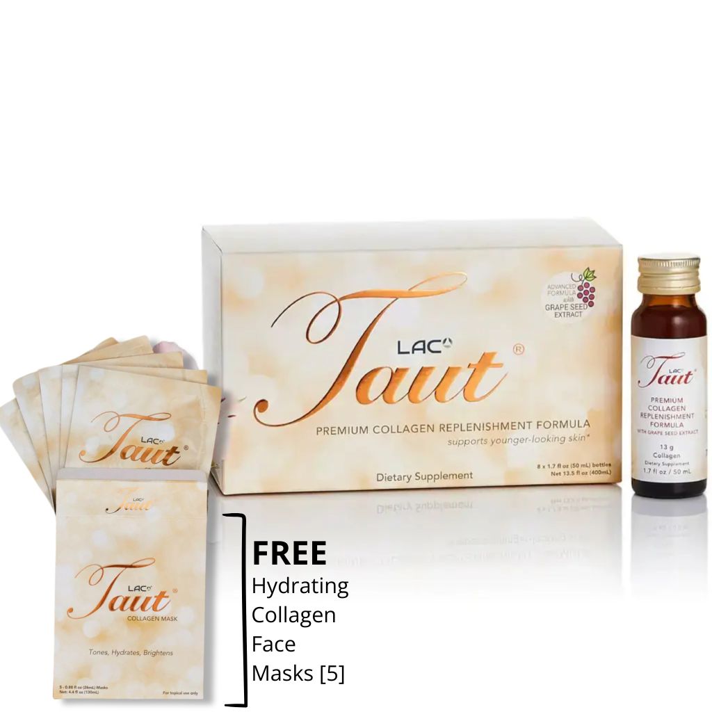 Taut® Essential Anti-Aging Program + Face Masks (15 Day Supply)