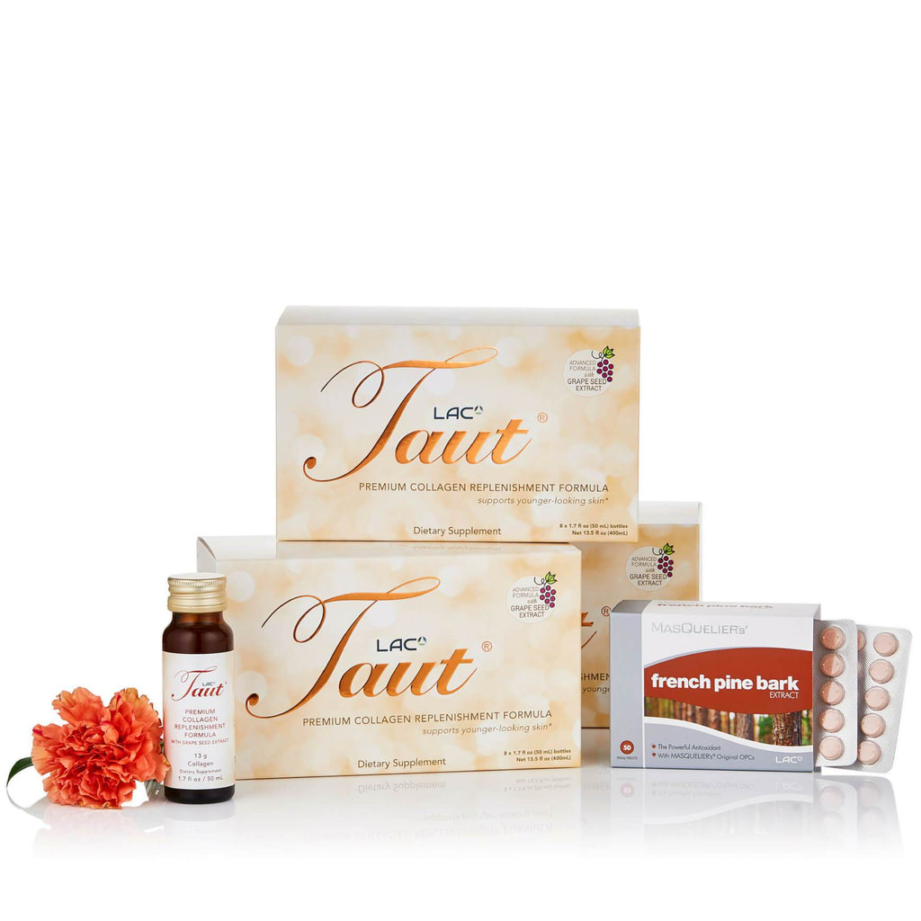 TautUSA _ Taut Collagen 3 boxes and 1 Masquelier French Pine Bark OPC